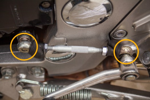 Motorrad-Ganghebel-Kugelköpfe