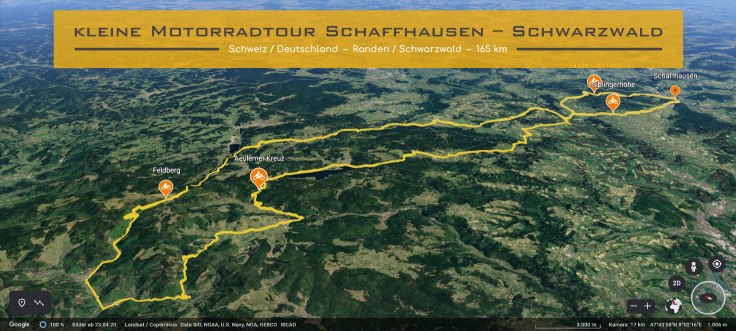 kleine Motorradtour Schaffhausen – Schwarzwald