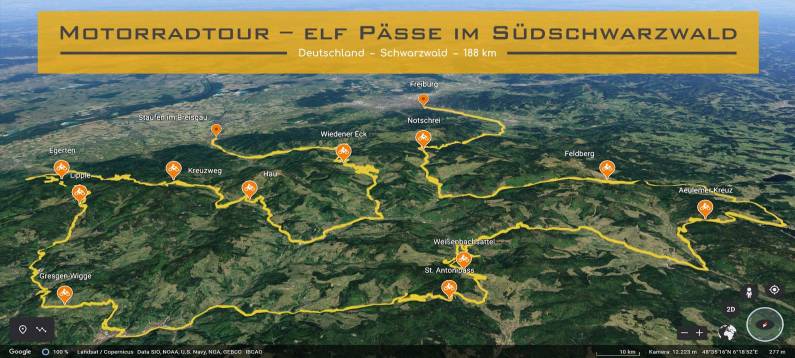 Motorradtour – elf Paesse im Suedschwarzwald