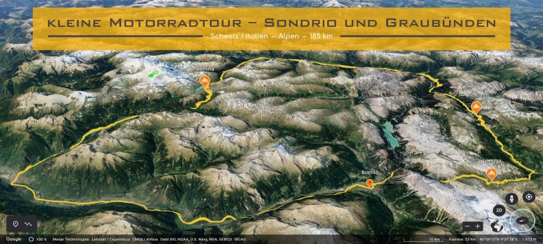 kleine Motorradtour – Sondrio und Graubuenden