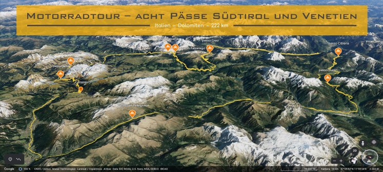 Motorradtour – acht Paesse Suedtirol und Venetien