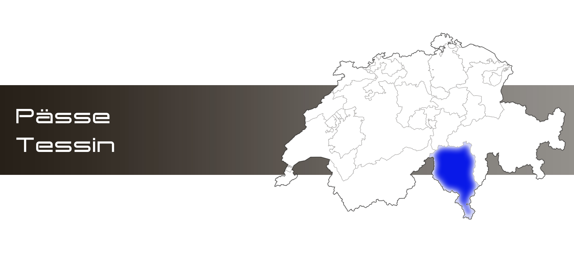 Pässe in der Region Tessin